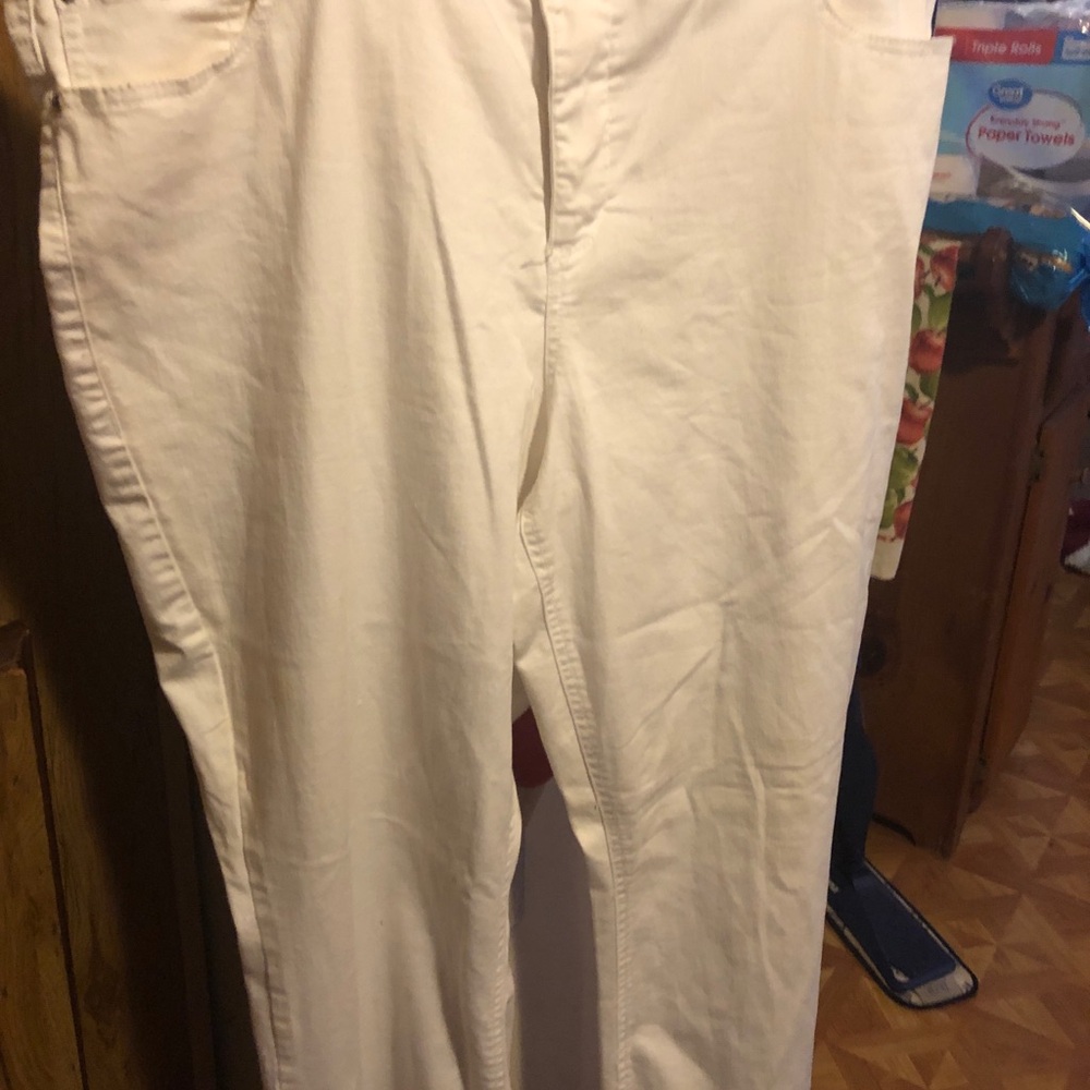 Faded Glory White Chinos Relaxed Fit